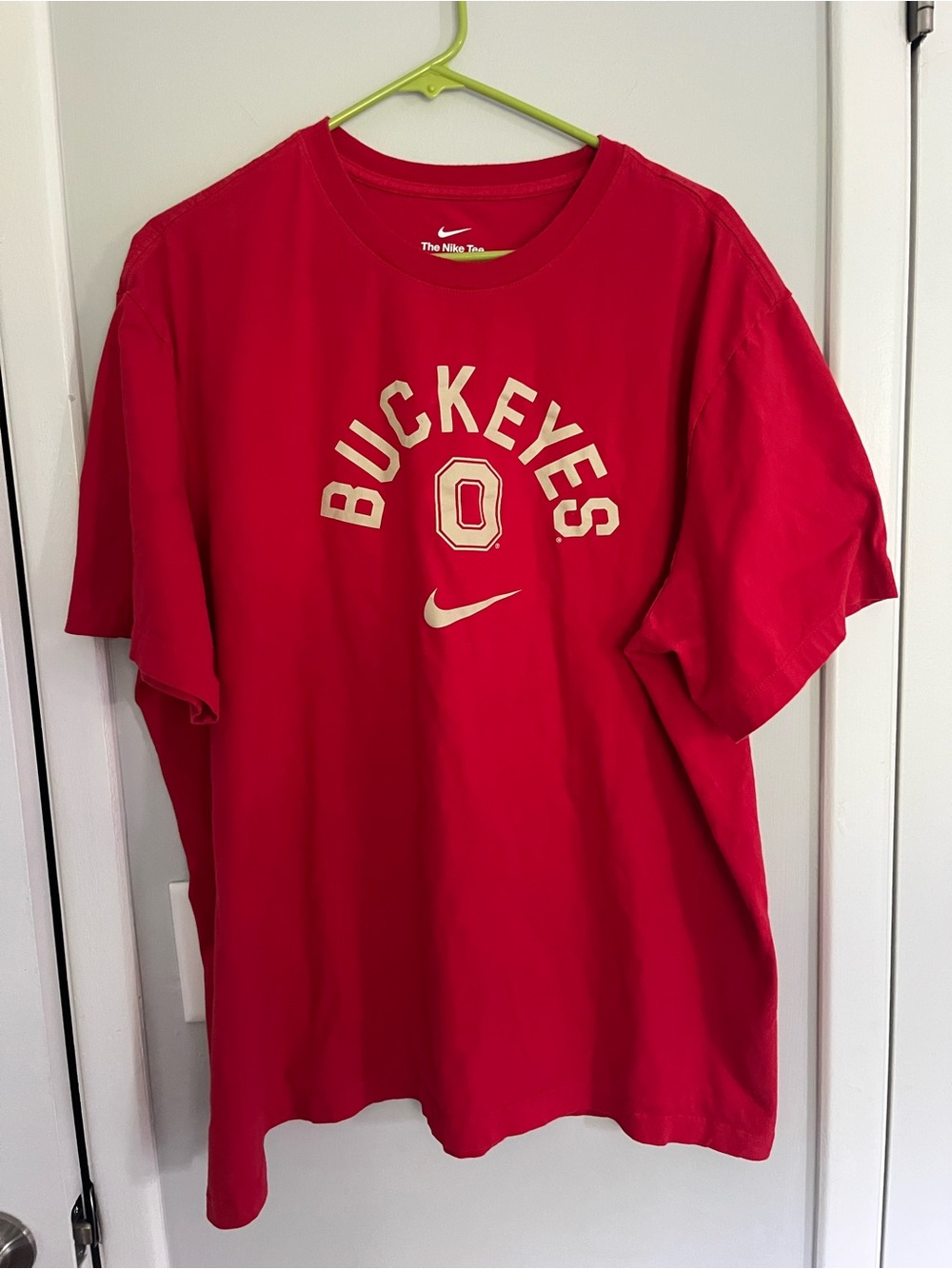 Nike Red "Buckeyes" Logo Short Sleeve Tee